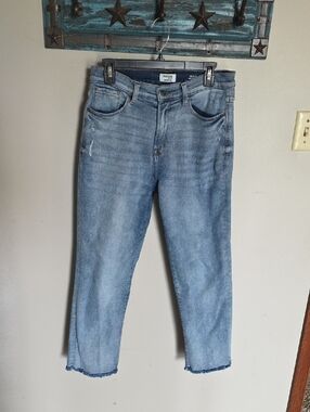 Kensie THE Allie High Rise Slum Straight Blue Denim Jeans 10/30